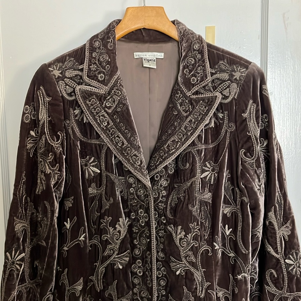 Peter Nygard velvet coat